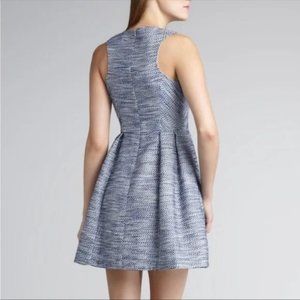 Shoshanna Blue Belle Sleeveless Tweed Dress Size 4 NWT